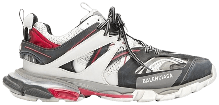 VIP【関税送料無料】希少 BALENCIAGA WHITE GREY RED SNEAKERS Buy Balenciaga Track Trainer 'White Grey Red' - 542023 W1GB8