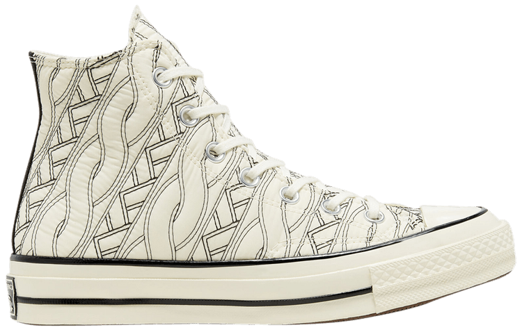 Converse Wmns Chuck 70 High Runway Cable   Egret Black