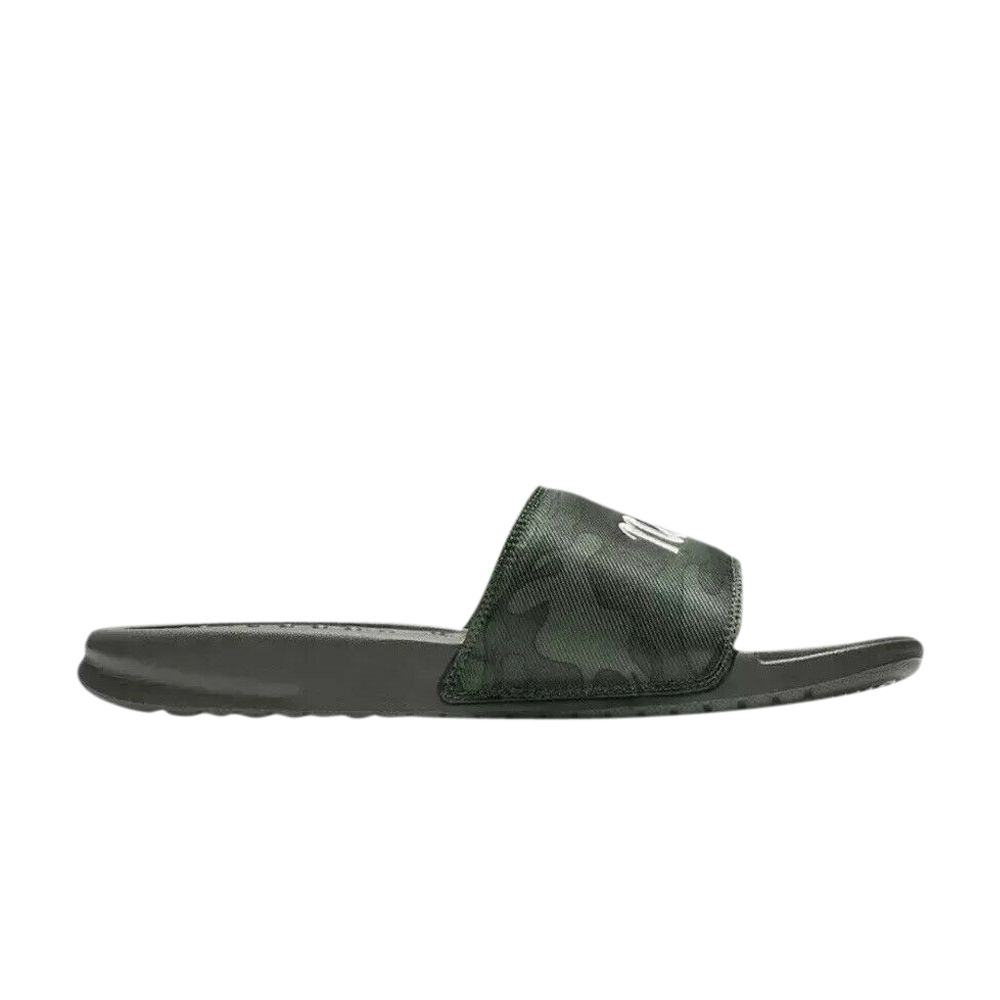 Nike Wmns Benassi JDI TXT SE 'Camo - Medium Olive' | Green | Women's Size 7 - AV0718-200