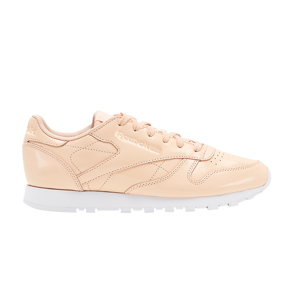 Pre-owned Reebok Wmns Classic Leather Patent 'desert Dust' In Pink