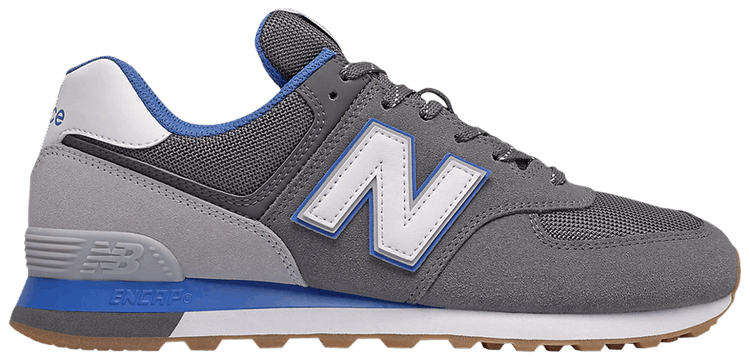 New Balance 574 Lead Faded Cobalt