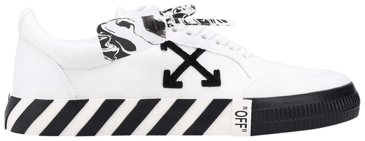 Buy Off-White Vulc Low 'White Black' - OMIA085E20FAB001 0110 | GOAT