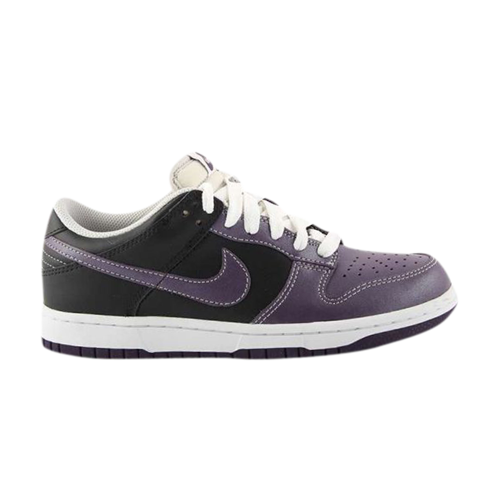 purple and black dunk low