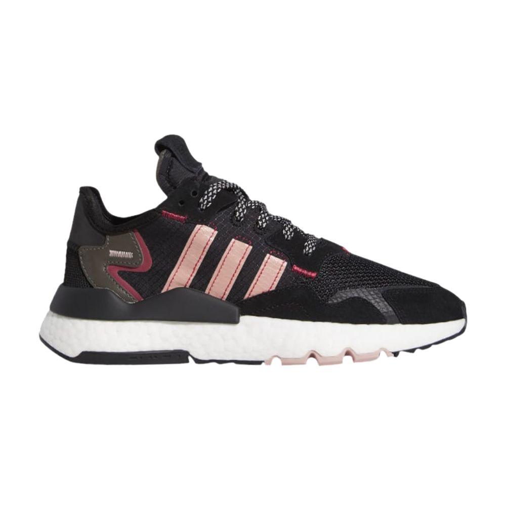adidas Wmns Nite Jogger 'Black Energy Pink' | Women's Size 6