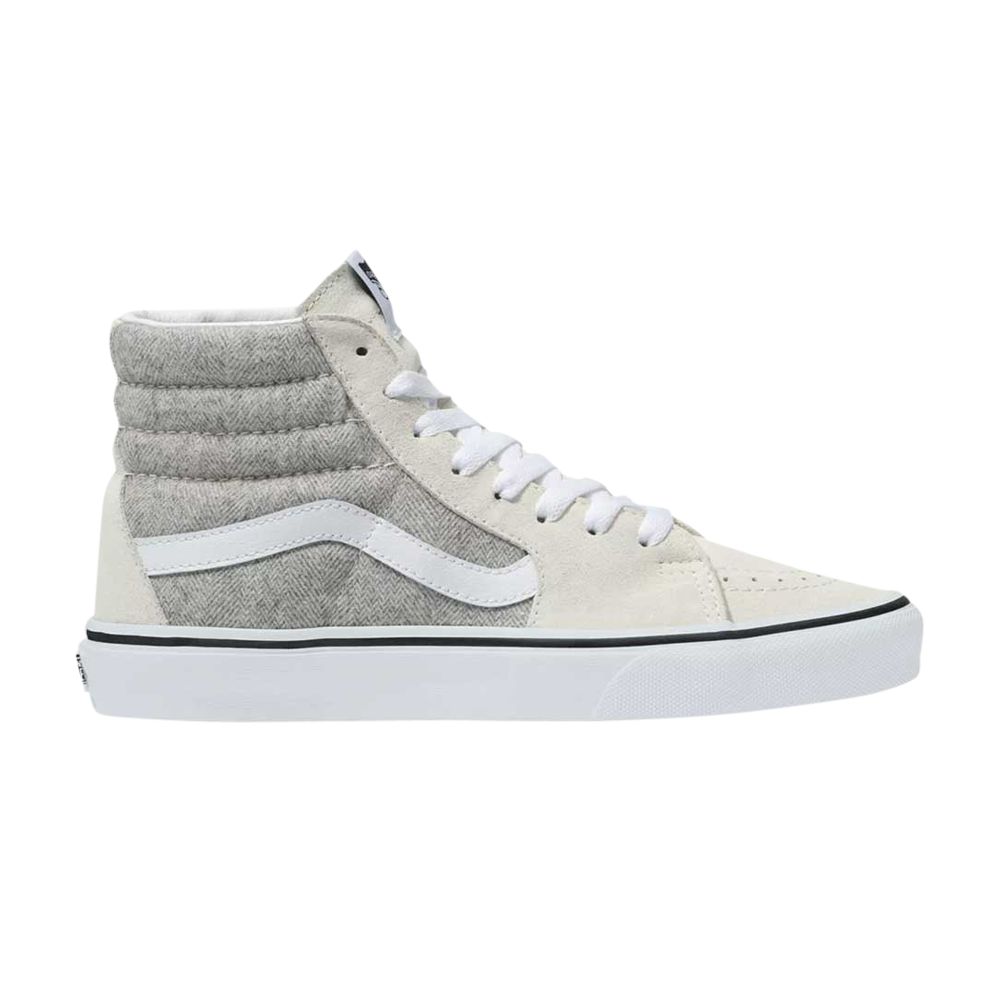 Pre-owned Vans Sk8-hi 'herringbone' In White