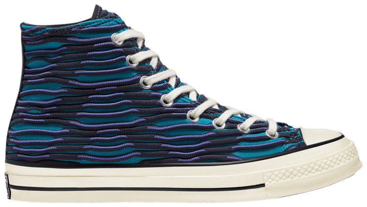 Converse Chuck 70 High Vibrant Knit   Ocean Depths
