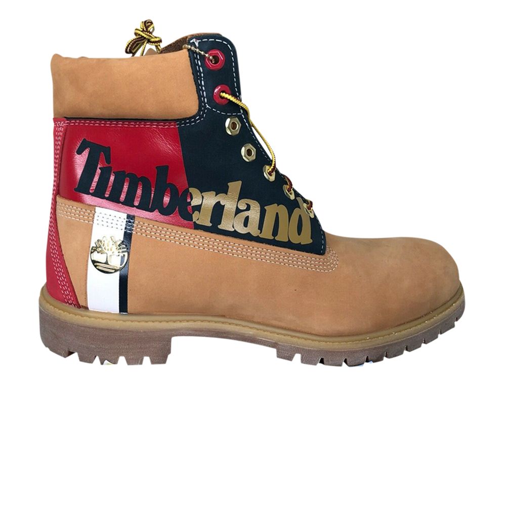 Click to view more detailed imagery on our partner's website Pre-owned Timberland 6 Inch Premium Waterproof Boot 'patch Logo - Wheat' In Brown