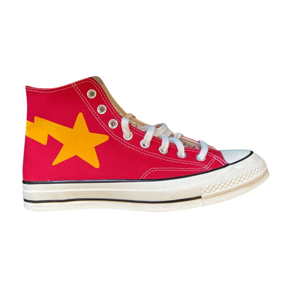 Pre-owned Converse Chinatown Market X A Bathing Ape X Chuck Taylor All Star High 'red Ivory' | Men's Size 11.5