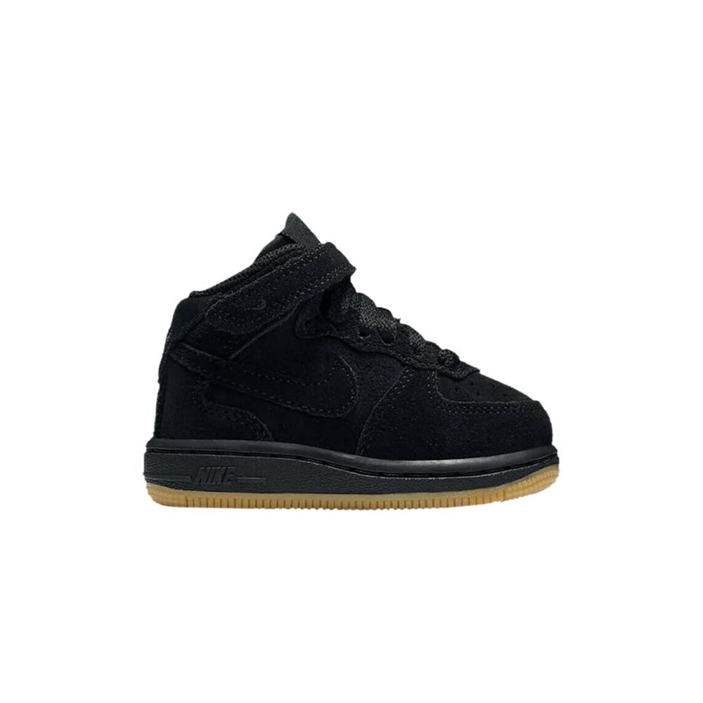 Pre-owned Nike Force 1 Mid Lv8 Td 'black Gum' | Infant Size 6