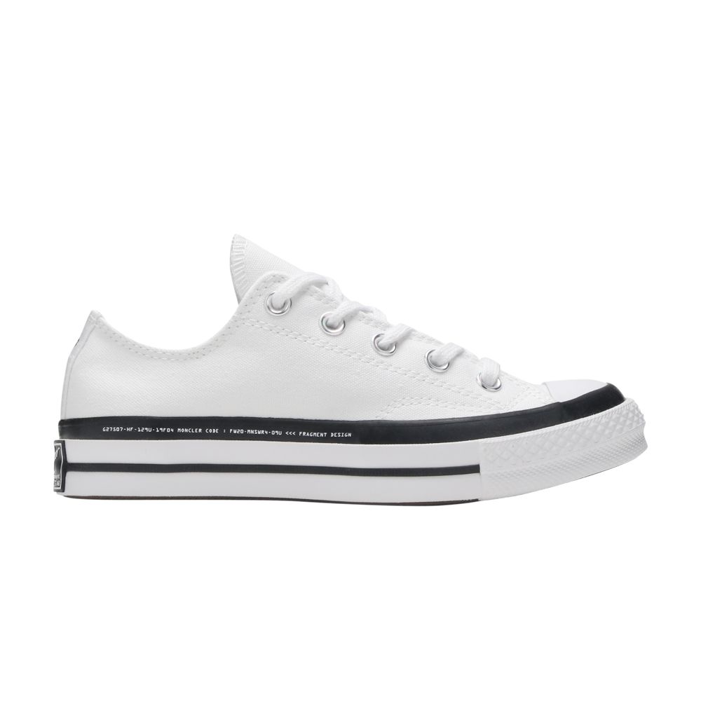 Converse Fragment Design x Moncler x Chuck 70 Low 'White' | Men's Size 6.5