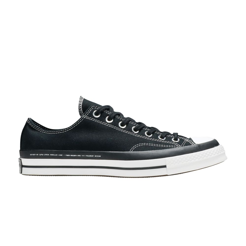 Converse Fragment Design x Moncler x Chuck 70 Low 'Black' | Men's Size 7
