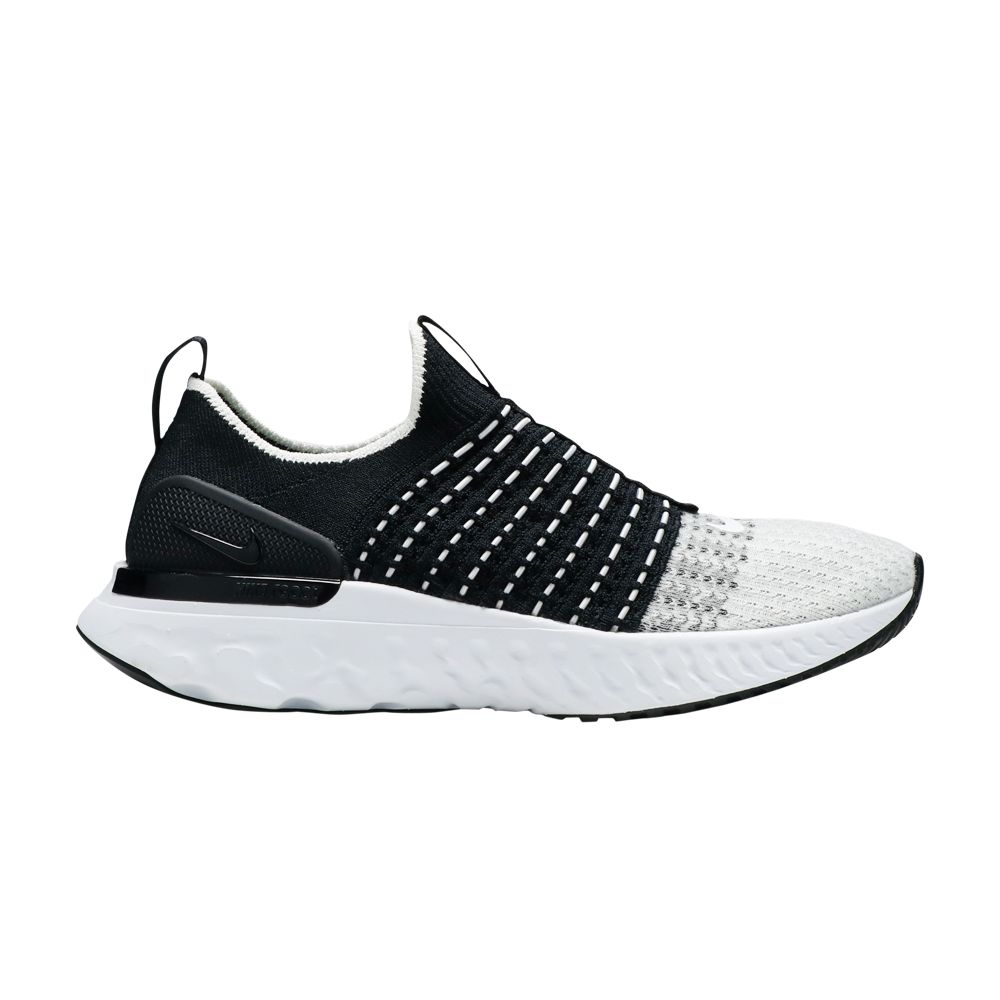 Nike Wmns React Phantom Run Flyknit 2 'Black White' | Women's Size 7.5