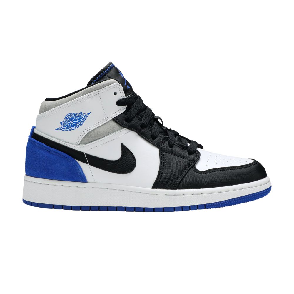 Air Jordan 1 Mid SE GS 'Royal Black Toe' | Blue | Kid's Size 4
