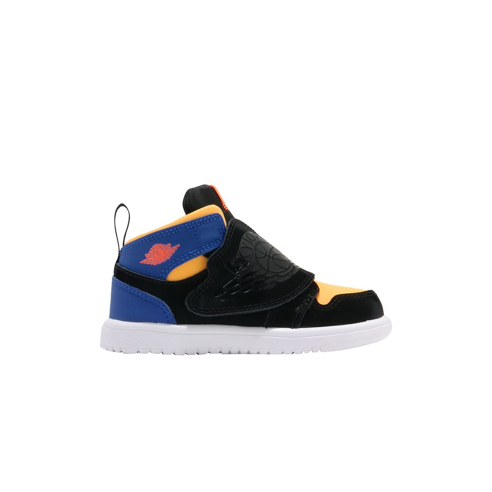 Pre-owned Air Jordan Sky Jordan 1 Td 'royal Blue Orange' | Infant Size 5