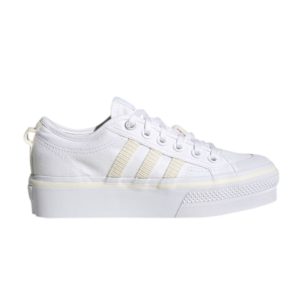 Pre-owned Adidas Originals Wmns Nizza Platform 'off White Cream'