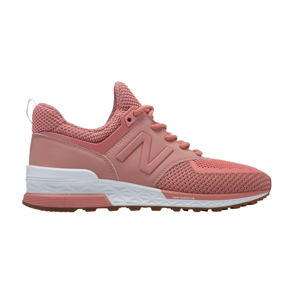 Pre-owned New Balance Wmns 574 Sport 'dusted Peach' In Pink