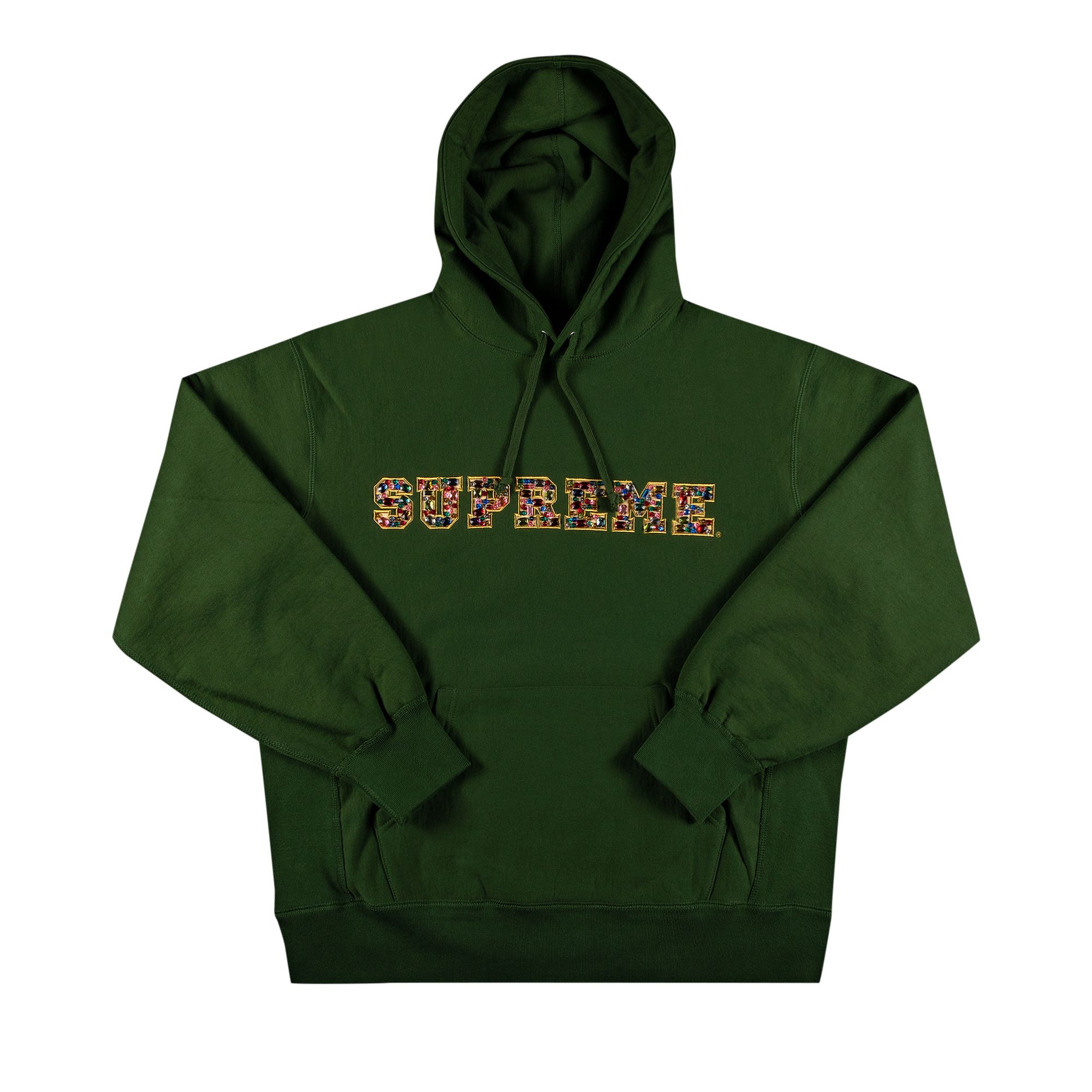 Supreme Jewels Hooded Sweatshirt 'Green' | Men's Size L
