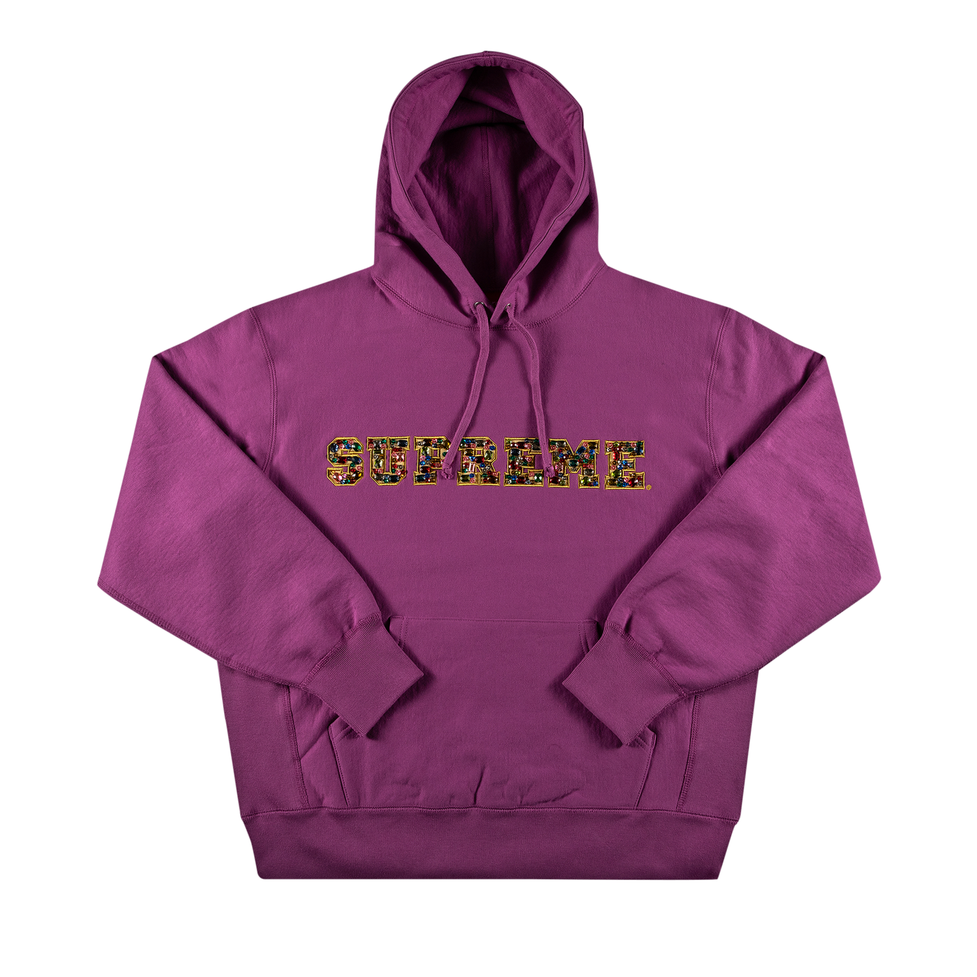 Pre-owned Supreme Jewels Hooded Sweatshirt 'bright Purple'
