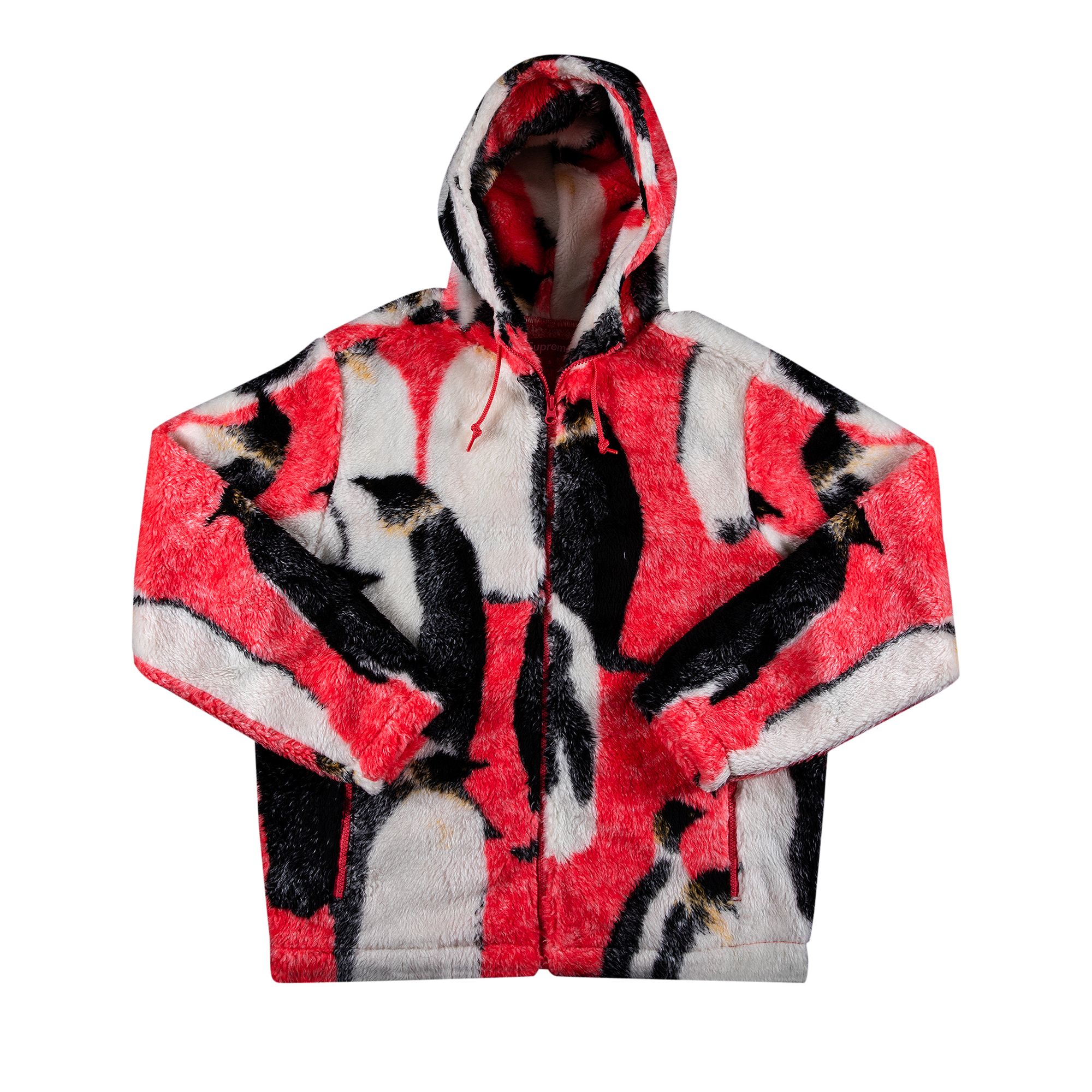 Supreme Penguins Hooded Fleece Jacket 'Pink' | Men's Size M
