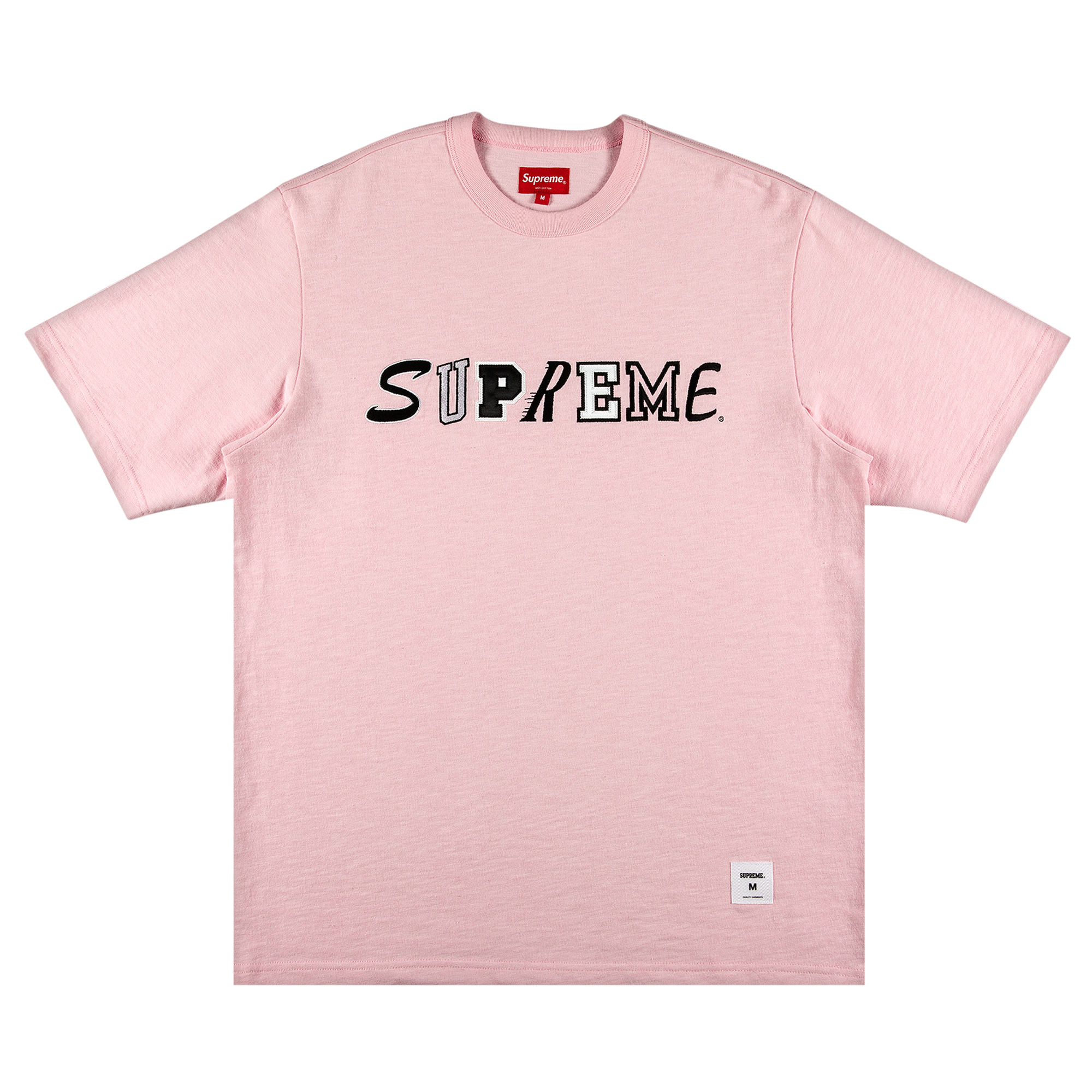 Pre-owned Supreme Collage Logo Short-sleeve Top 'pink'