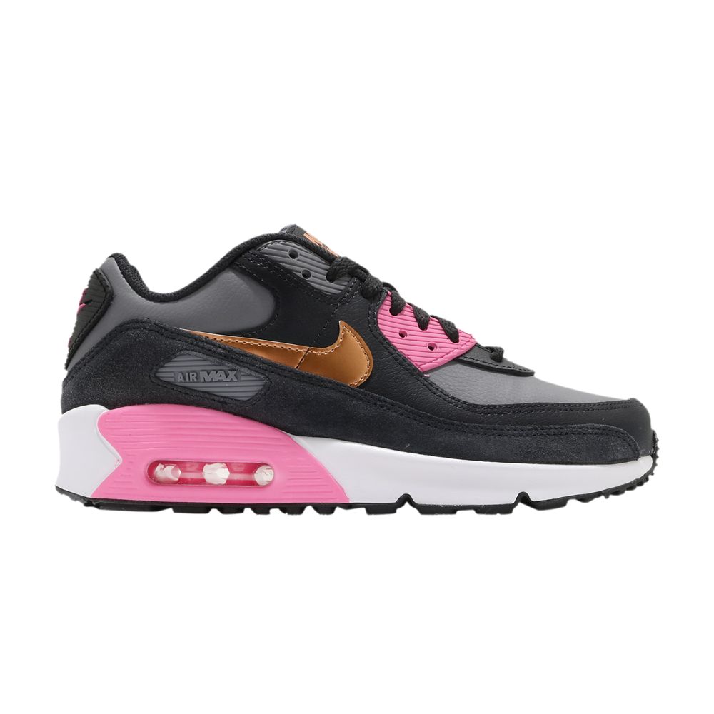 Nike Air Max 90 Leather GS 'Grey Copper Pink' | Kid's Size 5.5