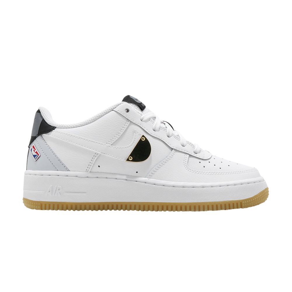 Pre-owned Nike Nba X Air Force 1 Lv8 1 Ho20 Gs 'white' | Kid's Size 4