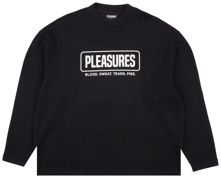 Pleasures Fresno Knit Long Sleeve Black