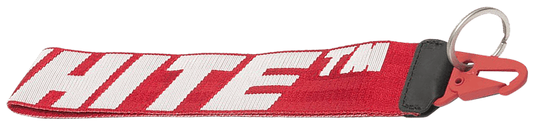 Off White 20 Industrial Key Holder RedWhite