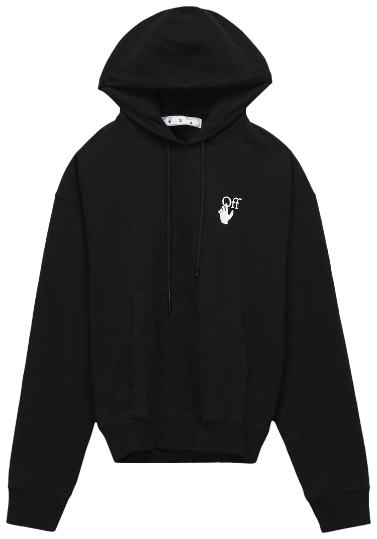 Off White Cut Here Over Hood BlackWhite