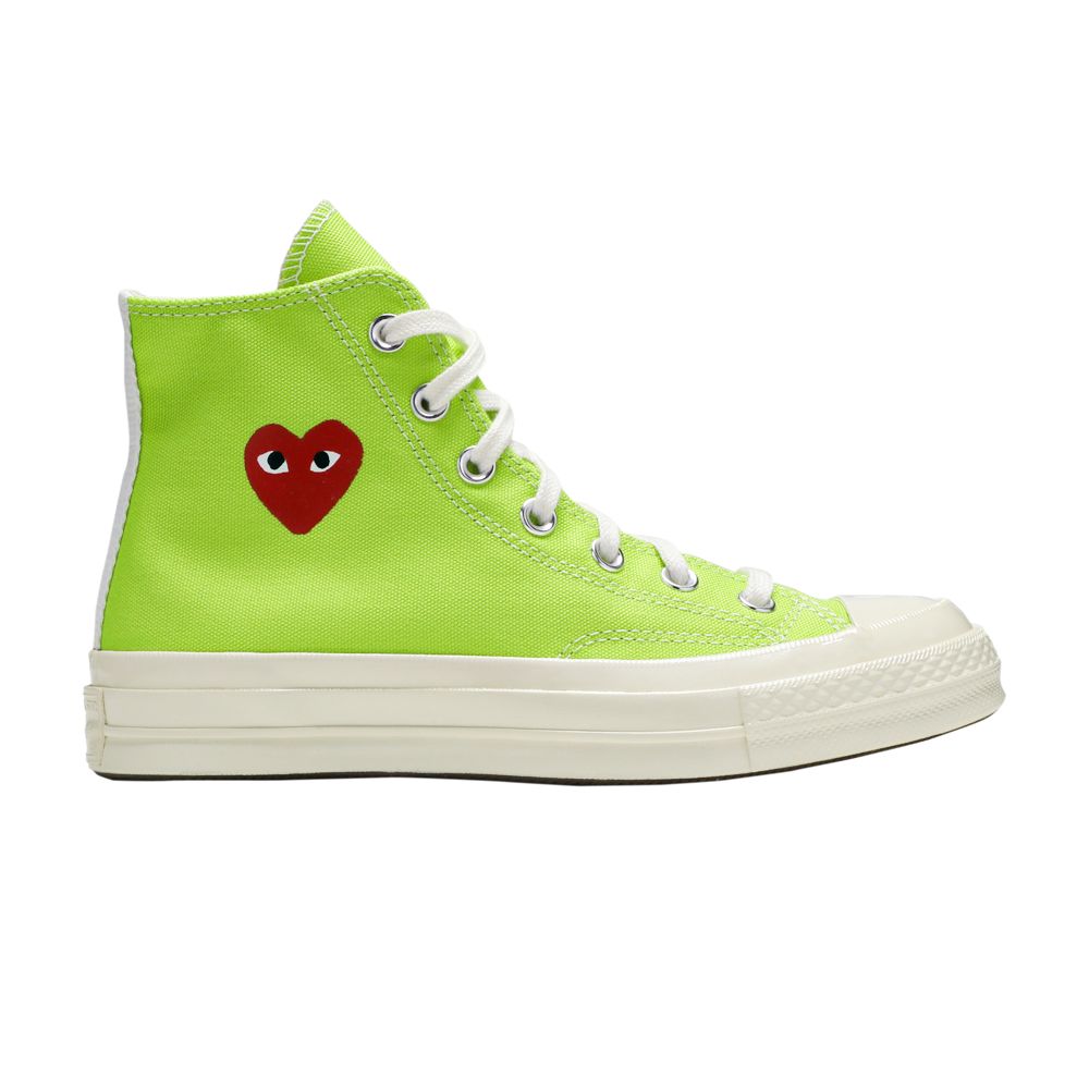 Converse Comme des Garçons PLAY x Chuck 70 High 'Bright Green' | Men's Size 10.5