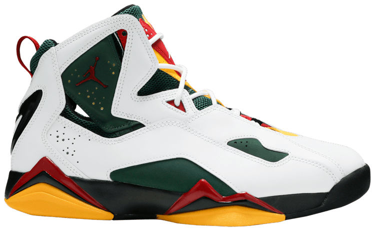 Air Jordan True Flight White Fir Amarillo