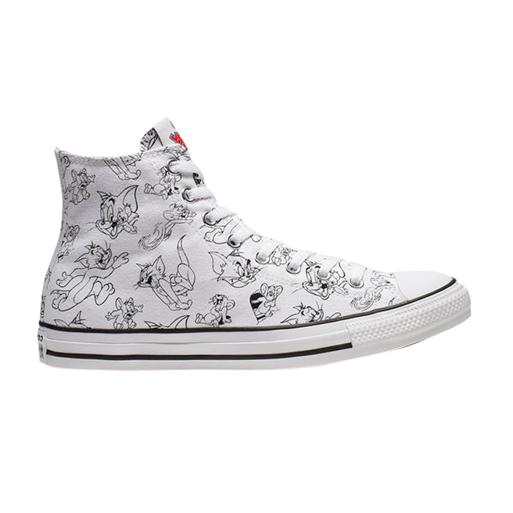 Pre-owned Converse Tom And Jerry X Chuck Taylor All Star High 'white'