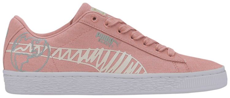 Puma Basket Canvas Winter Jr Time 4 Change   Bridal Rose