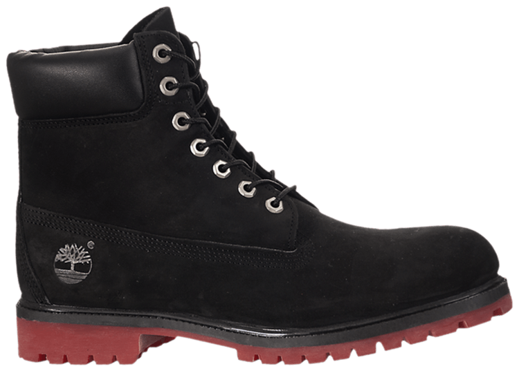Timberland 6 Inch Premium Black Red