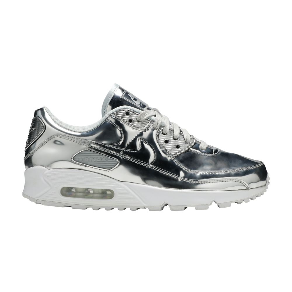 Nike Wmns Air Max 90 'Metallic Pack - Chrome' | Silver | Women's Size 8