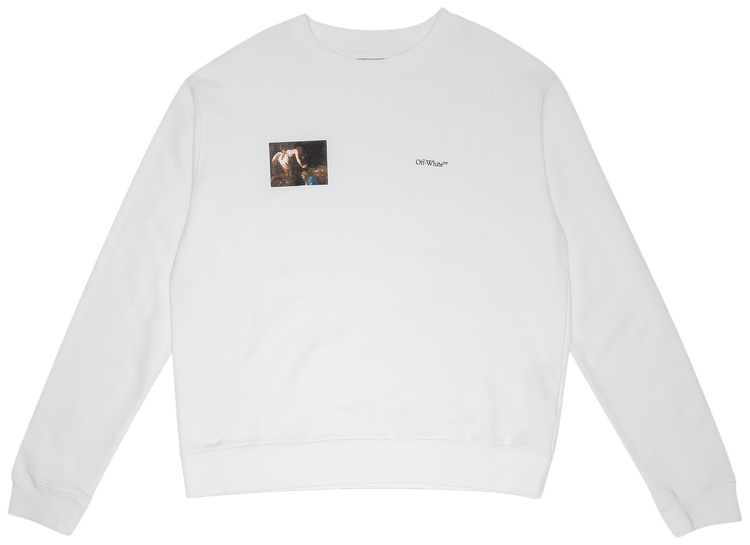 Off White Caravag Angel Slim Crewneck Black