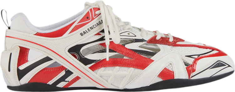 Balenciaga Track 2.0 White / Red / Grey Low Top Sneakers - Sneak