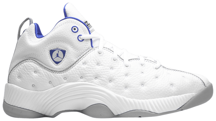 Blue and white team jordans online