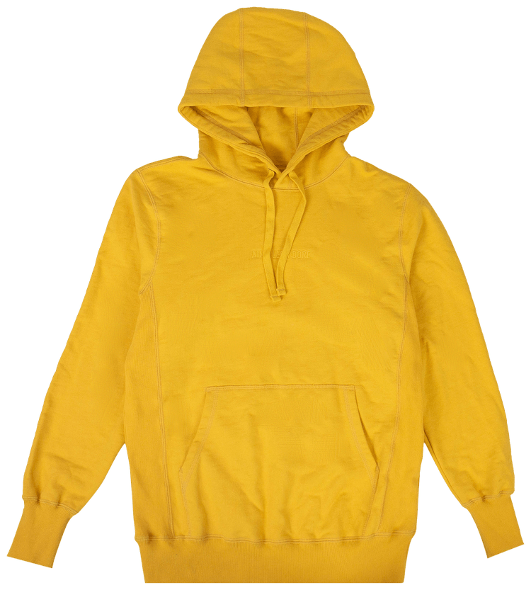 Aime Leon Dore Logo Hooded Sweatshirt Goldenrod Yellow