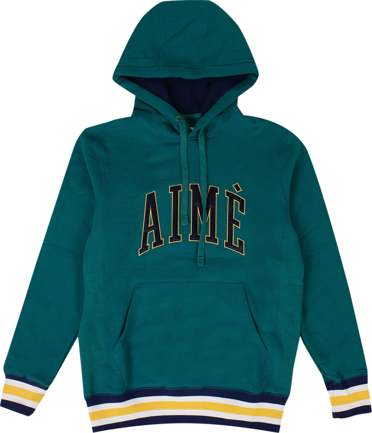 Aimé Leon Dore Terry Collegiate Hooded Sweatshirt 'Green'