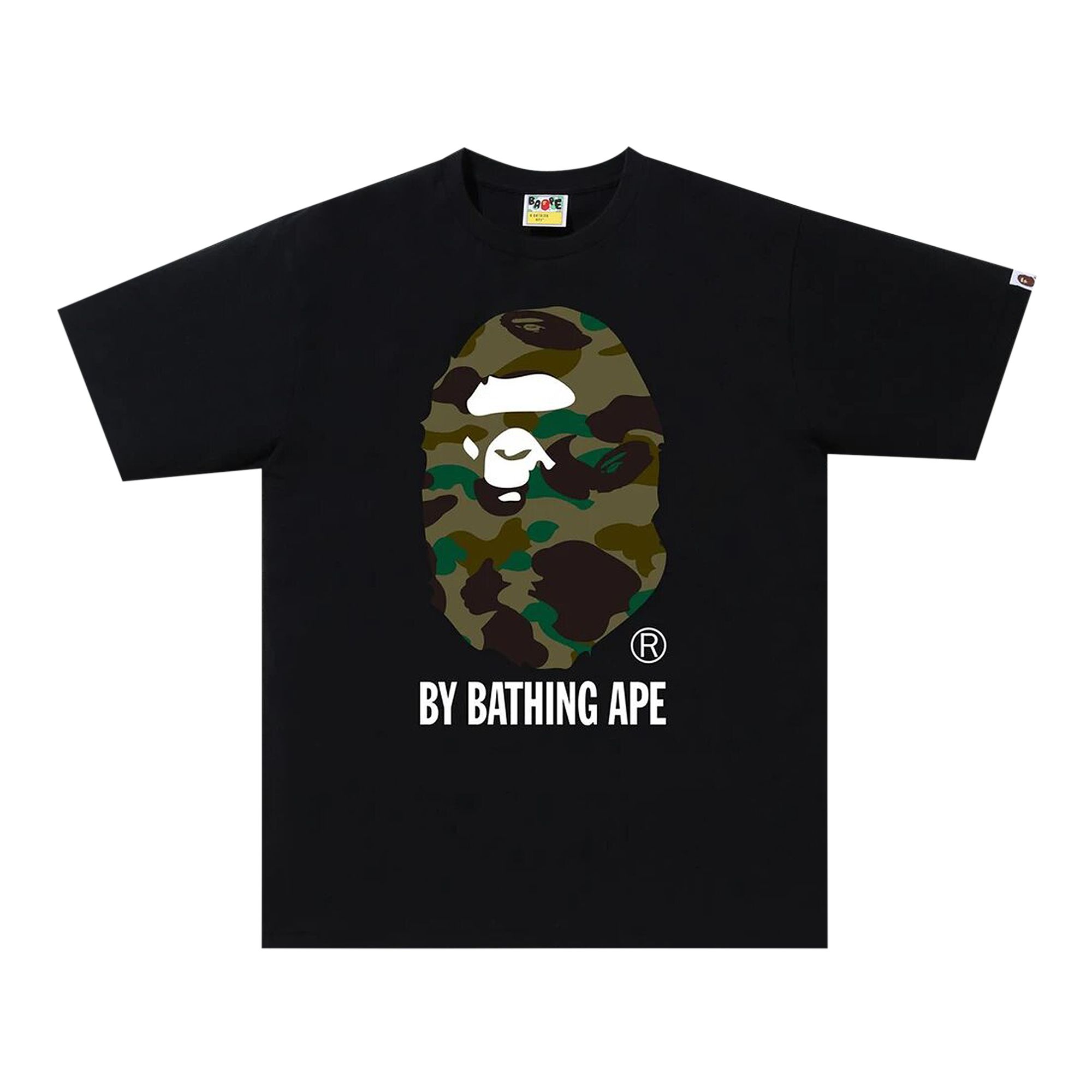 Pre-owned Bape 1st Camo By Bathing Ape Tee 'black/green'