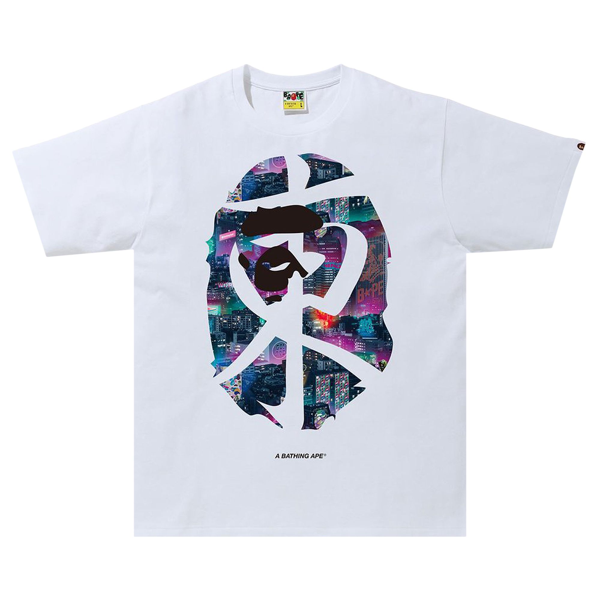 BAPE BAPE NEON TOKYO TEE 'WHITE'