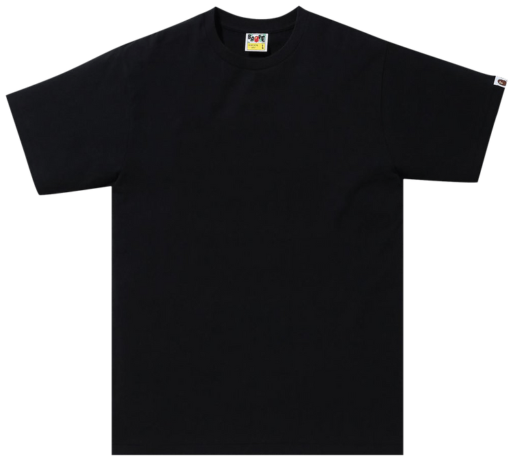 BAPE 1st Camo Wgm Ape Head Overlap Tee Black