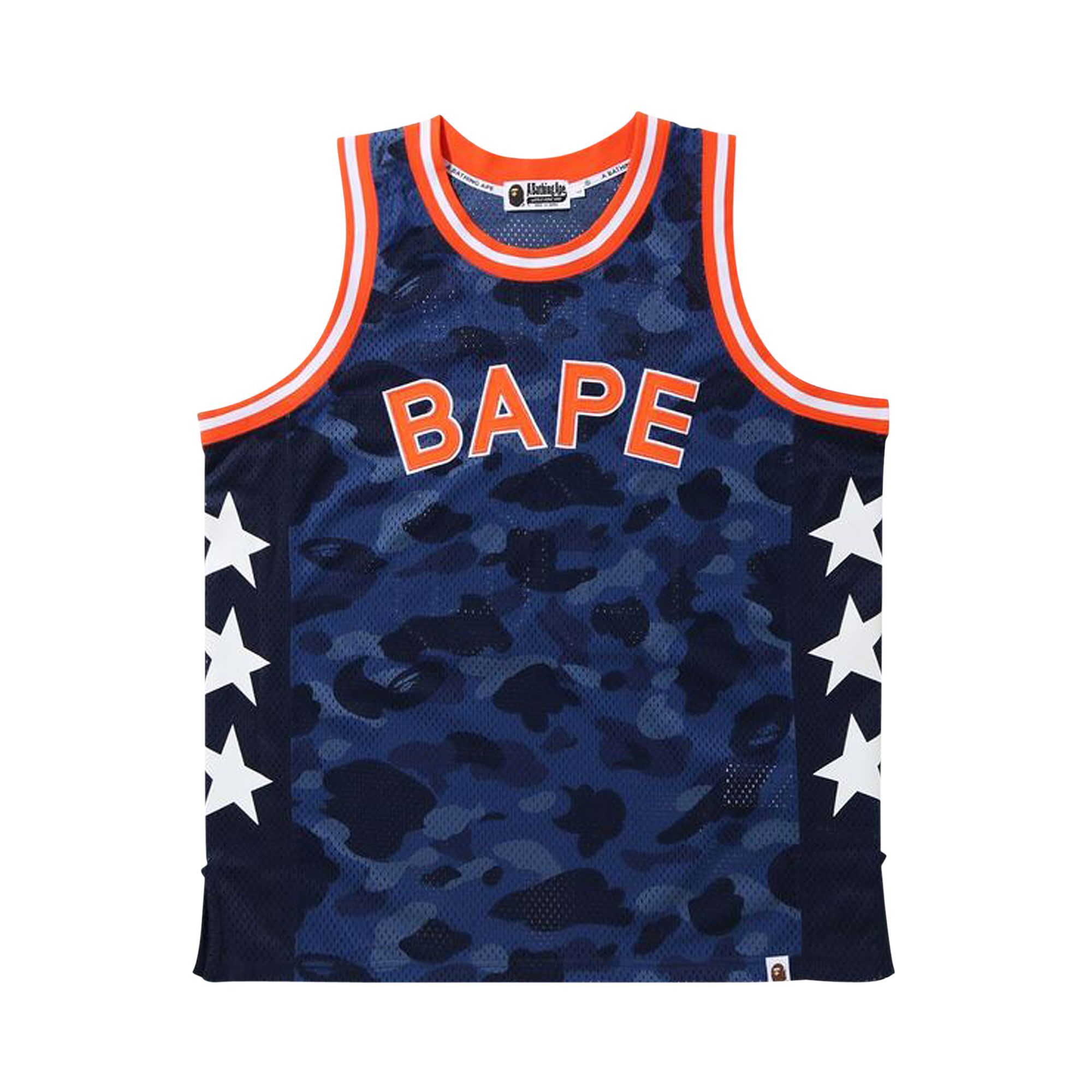 BAPE Color Camo Bape Basketball Tank Top 'Navy' | Blue | Men's Size L