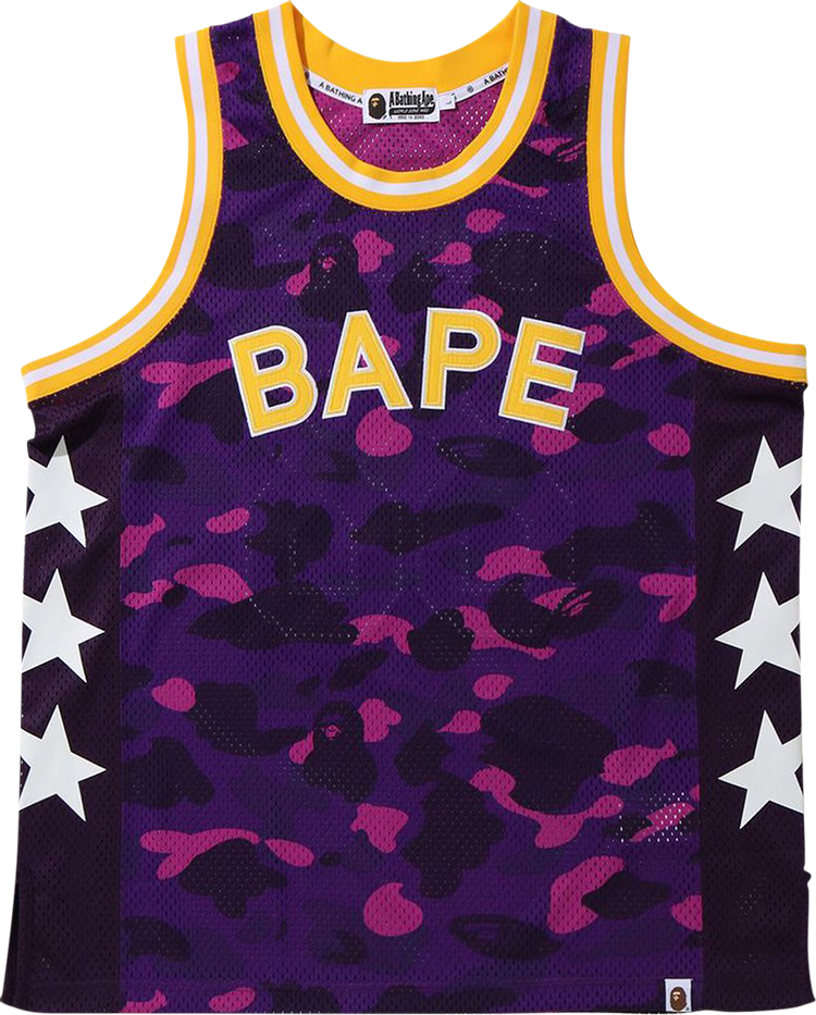 BAPE Color Camo Bape Basketball Tank Top 'Purple'