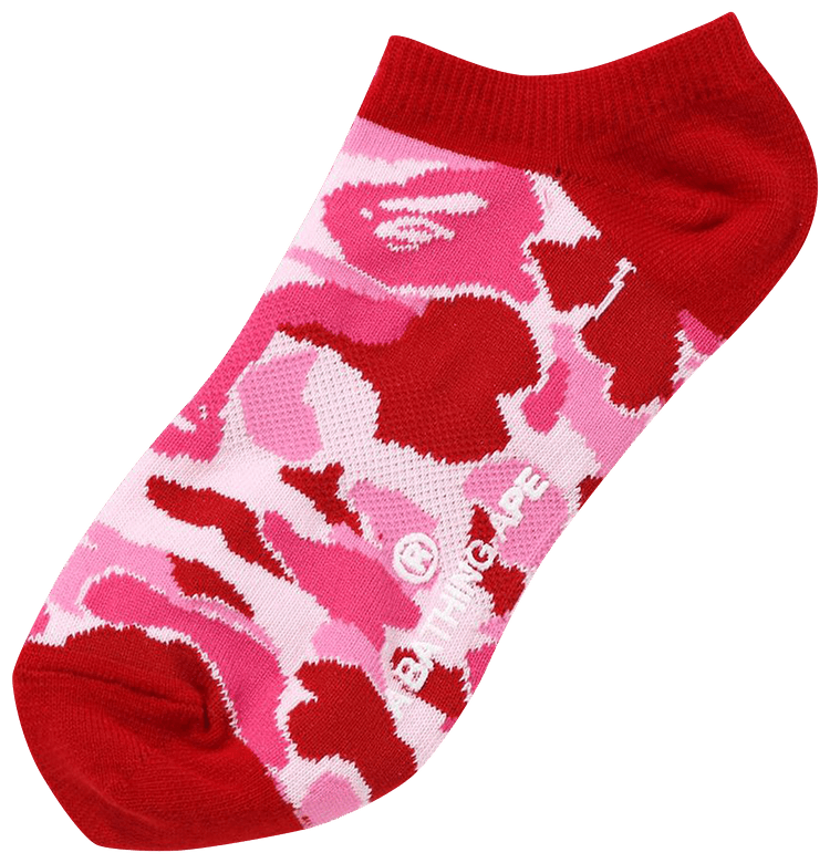 BAPE ABC Camo Short Socks Pink