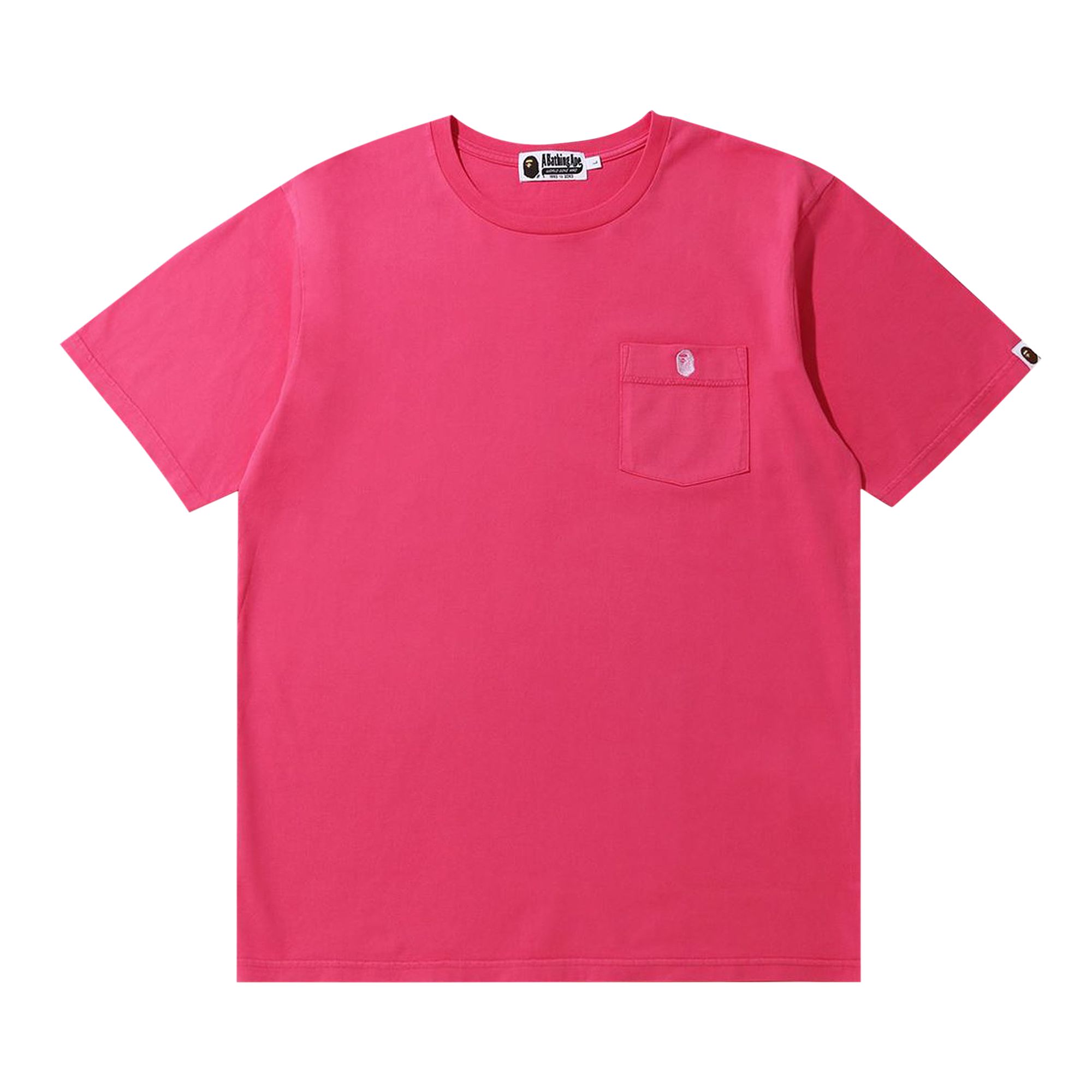 Pre-owned Bape One Point Pocket Overdye Tee 'pink' | Men's Size S