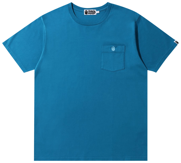 BAPE One Point Pocket Overdye Tee Blue