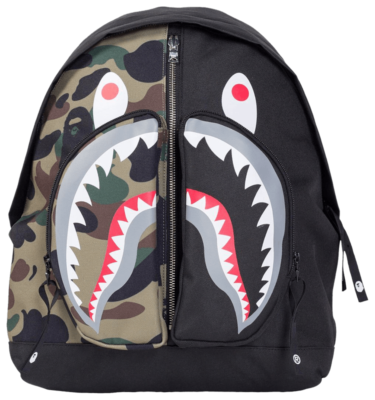 BAPE 1st Camo シャーク バックパック Buy BAPE 1st Camo Shark Day Pack 'Black' - 1G30 182 003