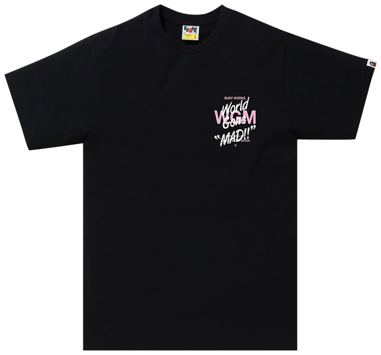 BAPE ABC Camo WGM Ape Head Tee BlackPink